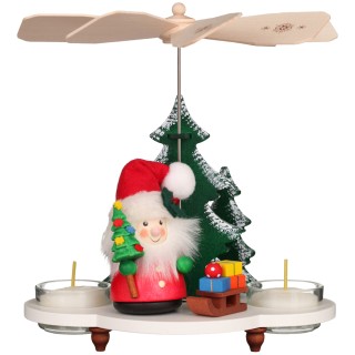 Pyramide Weihnachtsmann mit Schlitten