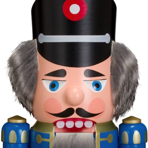 Nussknacker Polizist blau