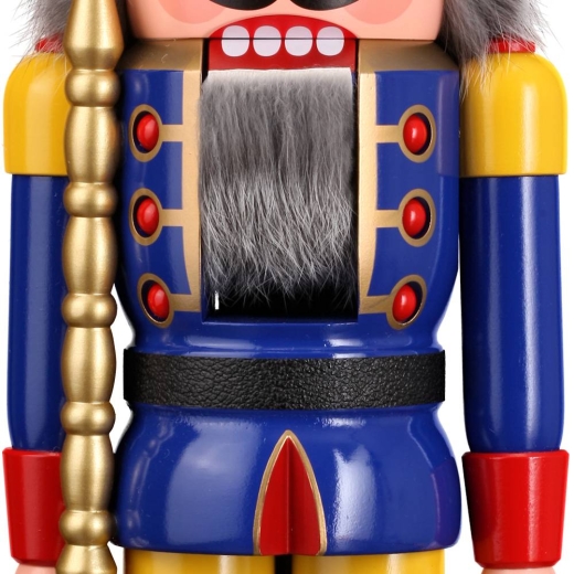 Nussknacker König blau, 50 cm