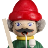 Räuchermännchen Schneeschipper, 15 cm