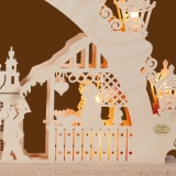 SAICO 3D Schwibbogen Dresdener Striezelmarkt - Erzgebirge