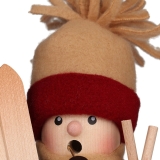 Räuchermann Mini Skifahrer - 11 cm