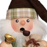 Räuchermann Mini Weihnachtsmann grün