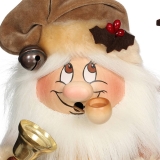 Räuchermännchen Wichtel Weihnachtsmann mit Bank