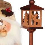Räuchermännchen Wichtel Weihnachtsmann mit Bank