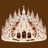SAICO Fensterlicht Seiffener Kirche mit Figuren