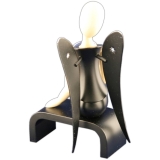 Design-Engel Black Beauty sitzend