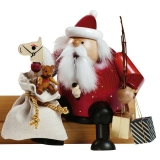 Sitting smoker Santa Claus