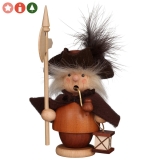 Räuchermann Mini Nachtwächter natur