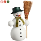 Räuchermännchen Schneemann mit Besen