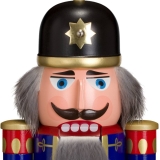 Nussknacker Soldat blau