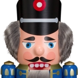 Nussknacker Polizist blau