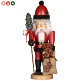 Ulbricht Nussknacker Weihnachtsmann mit Teddy