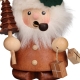 Räuchermann Mini Weihnachtsmann mit Geschenken