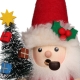 Räuchermann Mini Weihnachtsmann rot