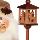 Räuchermännchen Wichtel Weihnachtsmann mit Bank