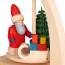 Bogenpyramide - Weihnachtsmann mit Schlitten