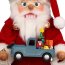Ulbricht Nussknacker Weihnachtsmann mit Spielzeugauto