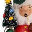 Räuchermann Mini Weihnachtsmann mit Baum