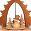 Pyramide Schneemann natur (18,5 cm)