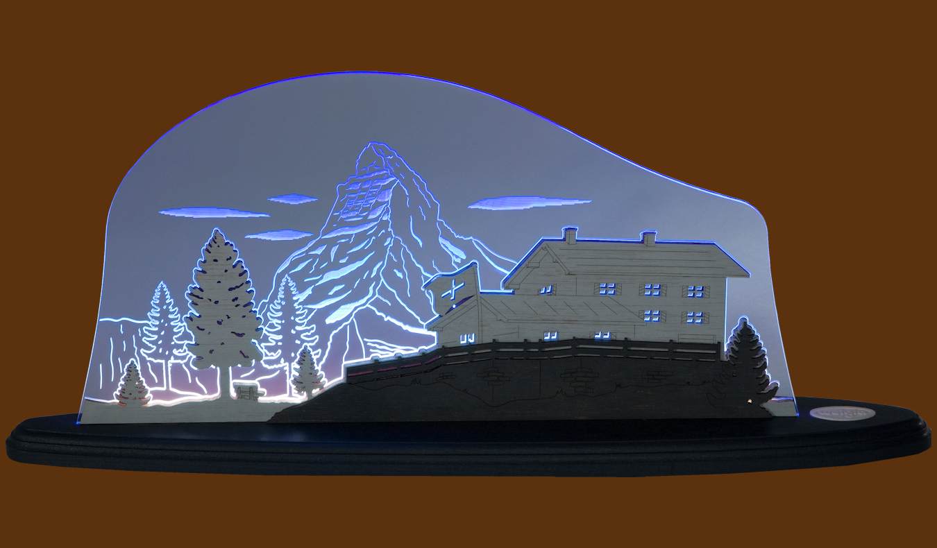 | Erzgebirge-Shopping Weigla Matterhorn Motivleuchte von LED