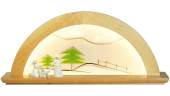 LED Schwibbogen Erle natur mit Glas - Tanne grün von KWO LED Schwibbogen Erle natur mit Glas - Tanne grün von KWO