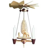 Nadel-Pyramide geschnitzte Rehe Nadel-Pyramide geschnitzte Rehe