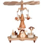 Pyramide Schneemann natur (27 cm)